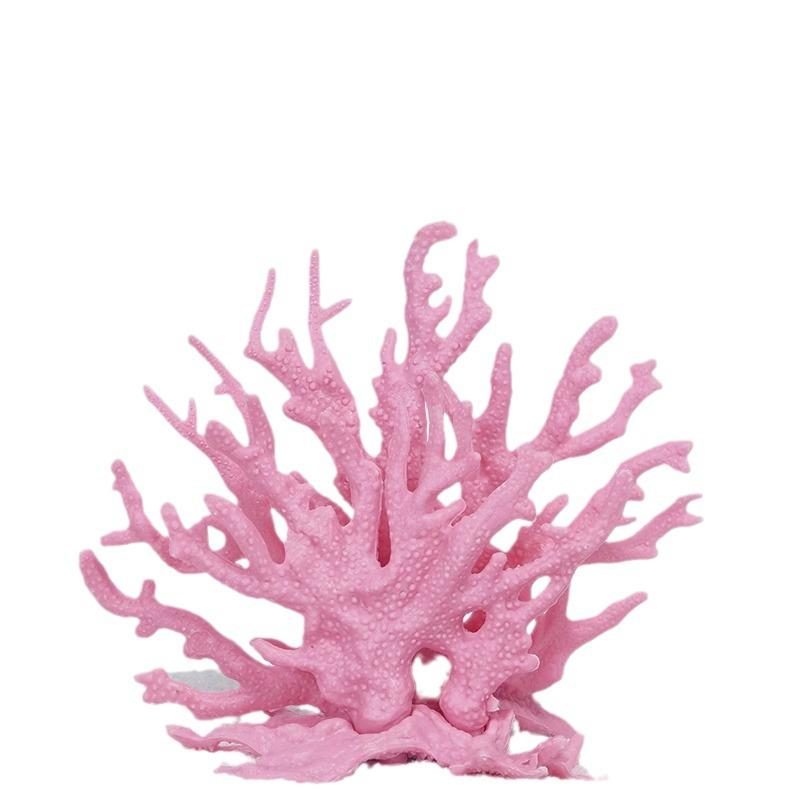 Aquarium Resin Coral Ornament Set: Simulated Coral Tree & Fish-Shrimp Hiding Decoration for Saltwater Tanks