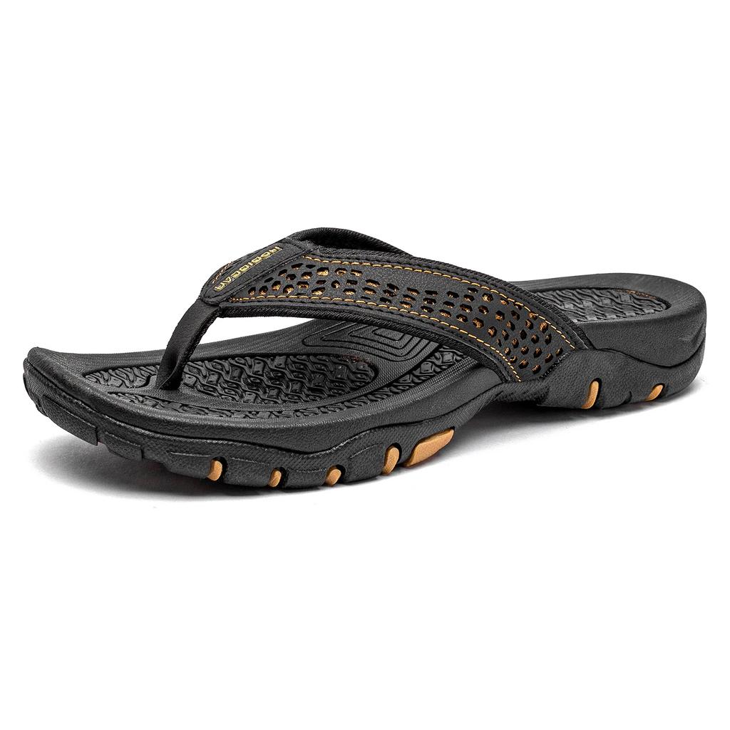 Fashion Men Flip Flops Beach Sandals Summer Man Shoes Flat Non Slip Fashion Designer Slippers Rubber Casual Shoe Zapatos 2025