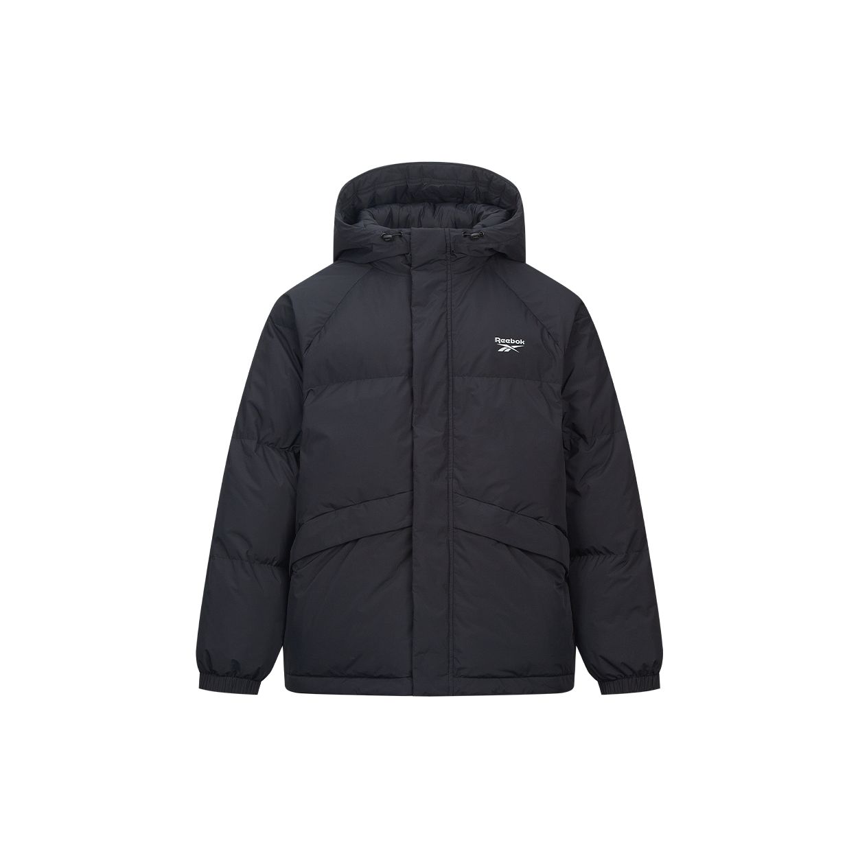 Reebok Stylish Versatile Comfortable Hooded Long Sleeve Puffer Jacket Unisex Outerwear Black 24FRM207UGH0 S