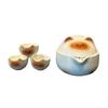 Siamese Cat Tea Set, Household Cute Portable Teacup Set, Office Workers Outdoor Camping, One Person Drinking Teapot