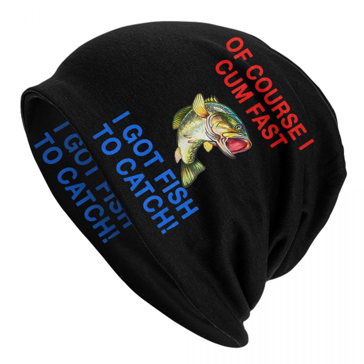 

Fishing Just Fish It Bonnet Hats Street Knitting Hat For Unisex Women Warm Winter FisherUnisex Skullies Beanies Caps Beanies Cap