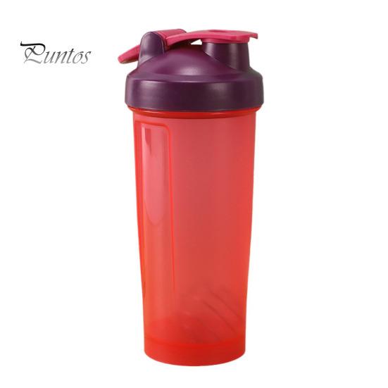 

Шейкер для протеина с блендерным шариком 600 мл, портативный шейкер с широким горлом, чашка для легкого смешивания, шейкер для сывороточного протеина, бутылка для коктейлей, добавок 600ML красный