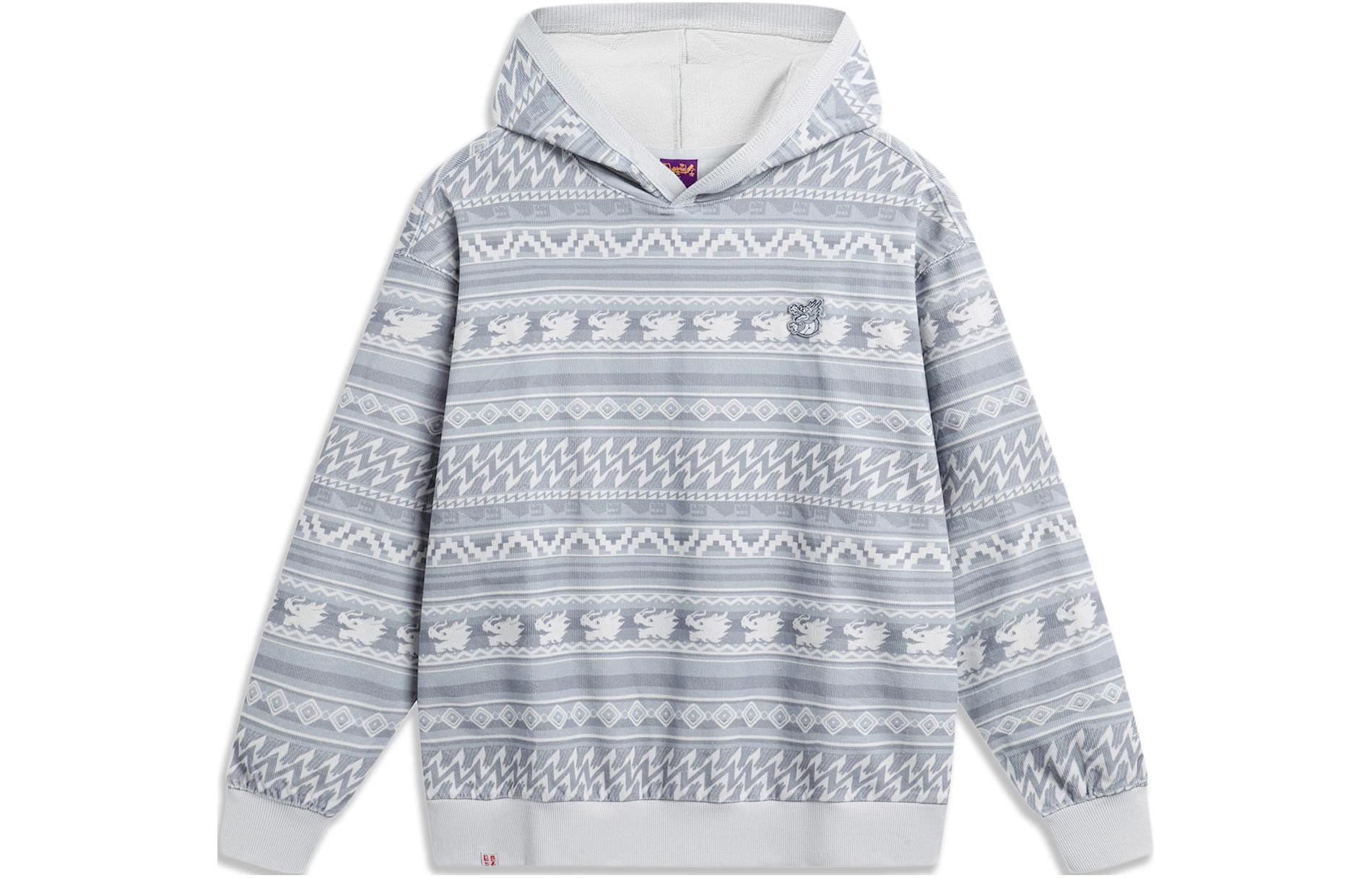 Свитшот Li Ning Sports Trendy Collection Унисекс Каменно-серый Комбинация AAEU001-3 3XL