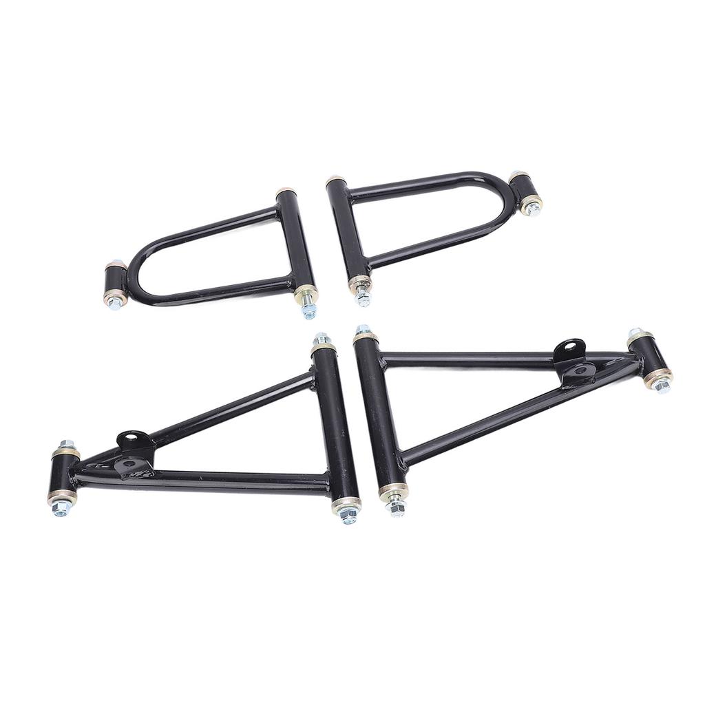 7inch Front Suspension Upper Lower Swing Arm Kit Reduce Vibration Noise High Strength Metal for Go Kart Quad Bike