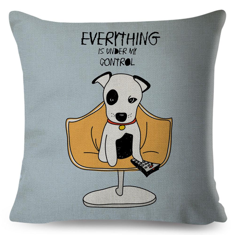 Colorful Cute Cartoon Pet Dog Cat Cushion Cover for Children Room Sofa Decor Animal Dinosaur Giraffe Pillow Case Pillowcase