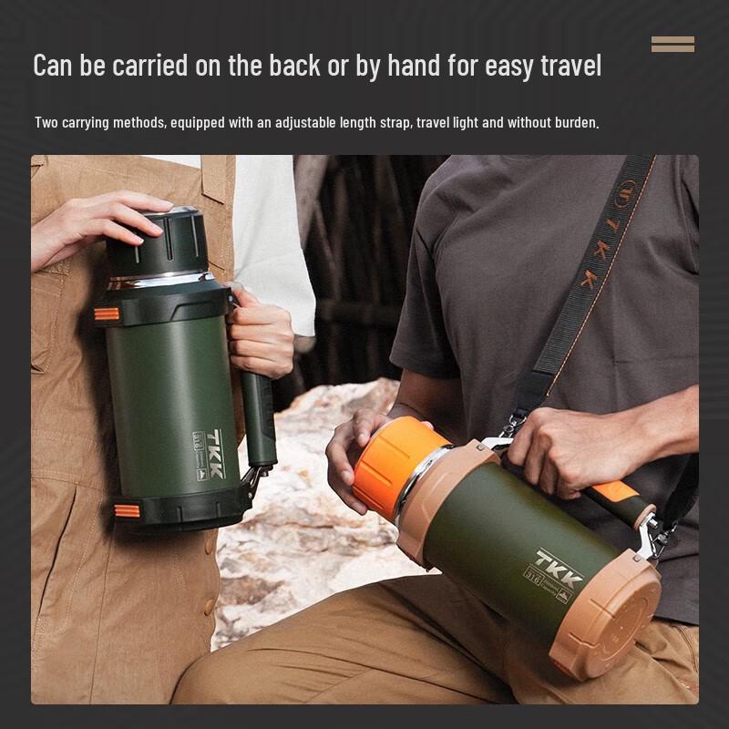 TKK King Kong 2L Outdoor Press-Type Thermos Bottle