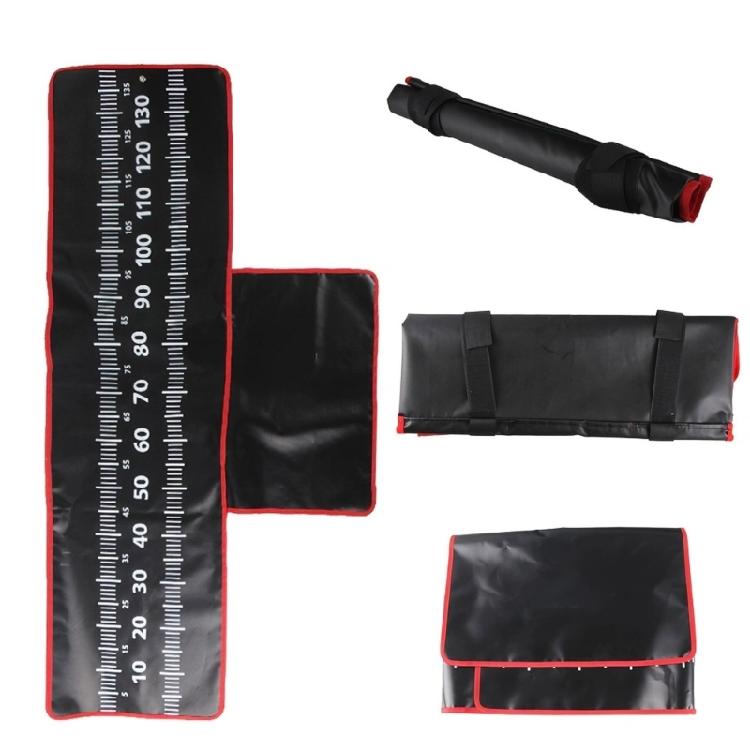 Fish Protections Pad Fishing Equipment Portable Landing Mat with Measuring Scale 140x35cm Foldable Fishing Unhooking Mat