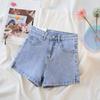 Sommer Vintage Hohe Taille Denim Shorts Frauen Mode Gerade Sexy Frauen Jeans Hosen Casual Solide Hot Breite Bein Jean Shorts weibliche 24213