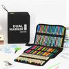 Drawing Pencil Case Large Capacity Pencil Case 60/72/100/120 Slots Coloring Pencil Holder Case Art Marker Carrying Case