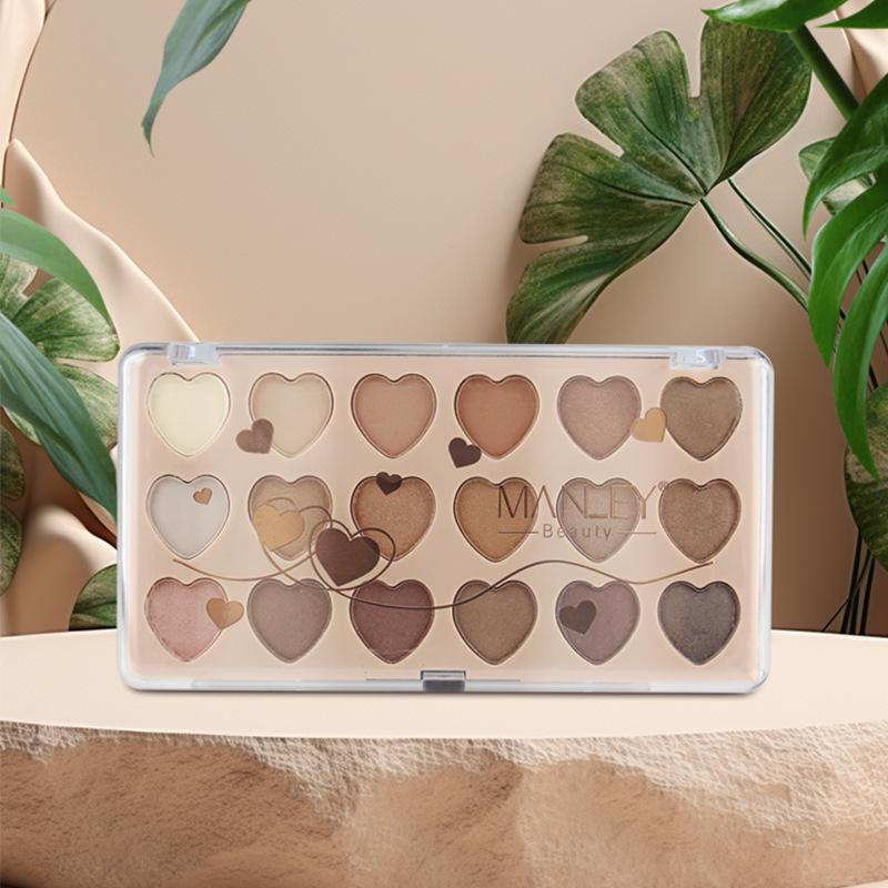 Makeup grooming high-gloss eyeshadow box, one box, multi-use matte pearlescent brightening glitter powder grooming disc blush
