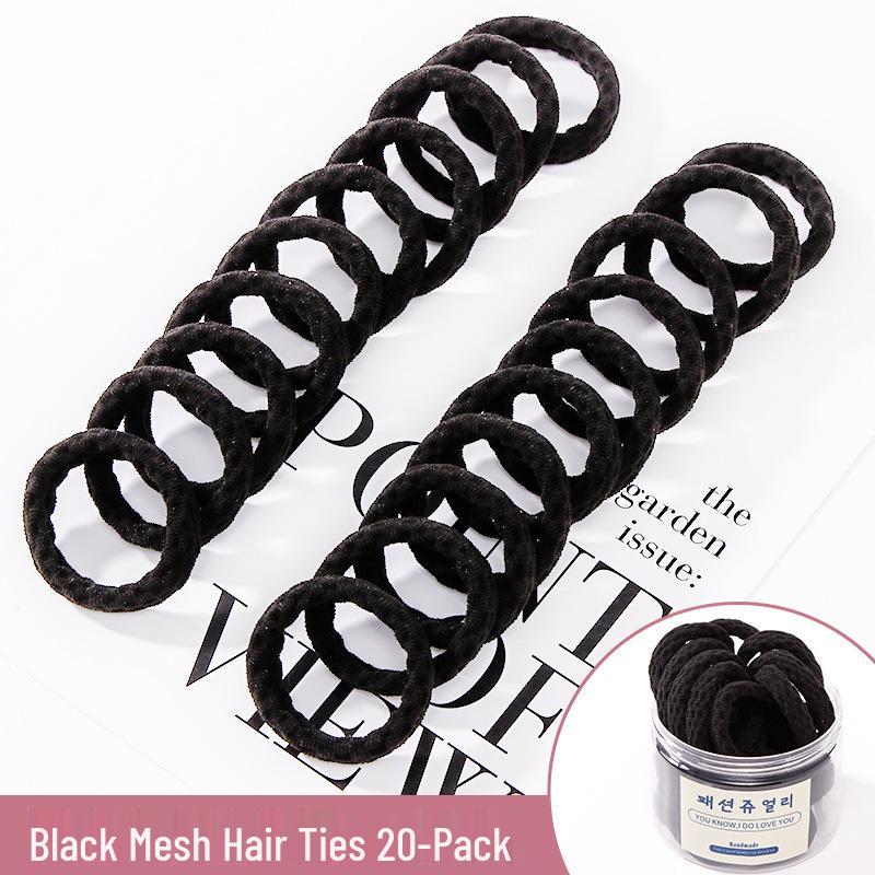 Korean Thickened Seamless Hair Ties: High Elasticity Hair Ropes & Rubber Bands for Women