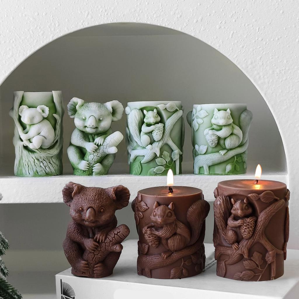 Practical Sturdy Silicone Mould Accessory for Squirrel Candle Holders Portable for Handmade Gifts and Home Accent