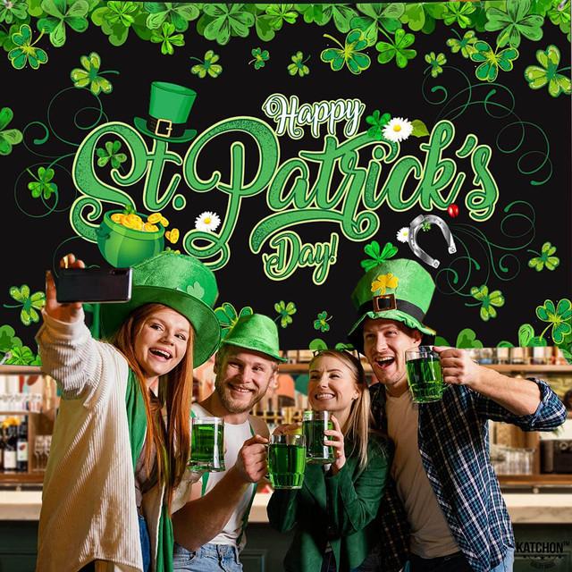 

Гобелен с Днем Святого Патрика, фон для фотосъемки, декор комнаты, эстетические вечерние украшения для украшения стен спальни, искусство в стиле бохо 95x73cm