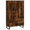 VidaXL Highboard Smoked Oak 69.5x31x115 Cm Engineered Wood 830353