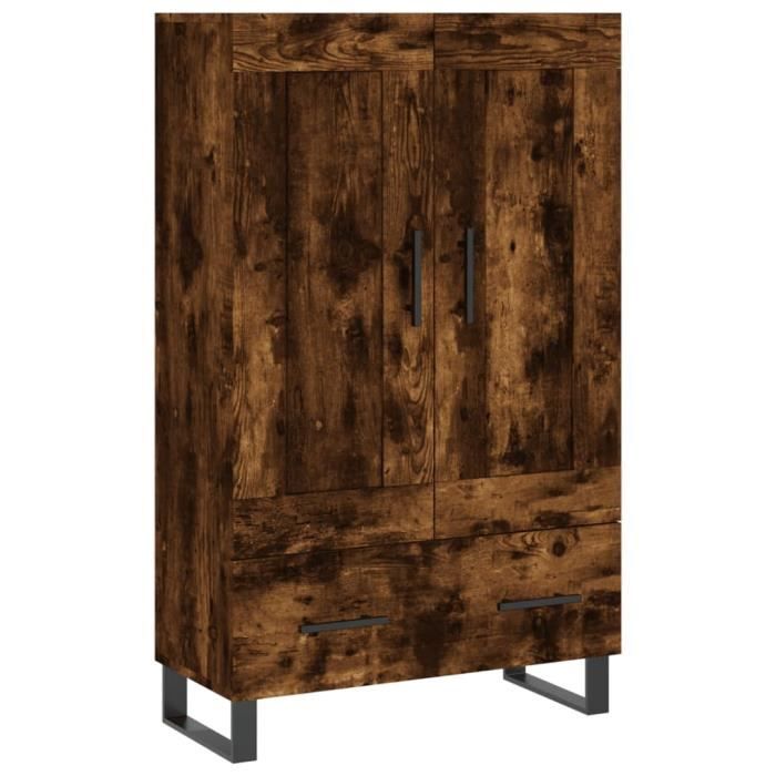 VidaXL Highboard Smoked Oak 69.5x31x115 Cm Engineered Wood 830353