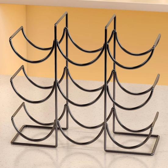 Portabottiglie d'acqua impilabile per armadietto da cucina, piano di lavoro, tazza ad alta capacità, portatazza da viaggio