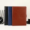 A5 Size File Folder PU Leather Cover A5 Portfolio Binder with Magnetic Buckle Clip File