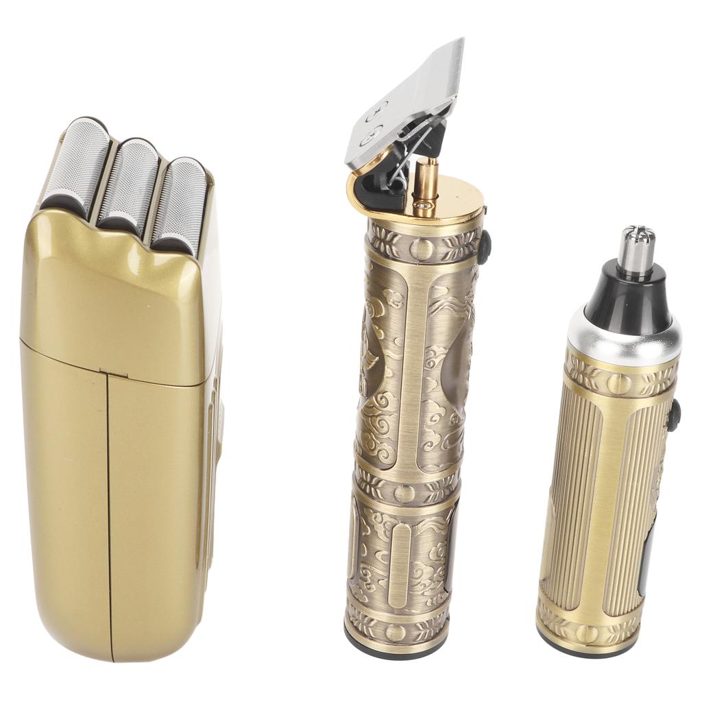 3 In 1 Electric Hair Trimmer LCD Display Rechargeable Professional Beard Grooming Nose Hair Clipper