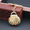 Fashion key chains key rings Metal Charm Pearl Bag Key Chain Tassel Key Ring Car Bag Keychain For Women Jewelry Accessories Gift