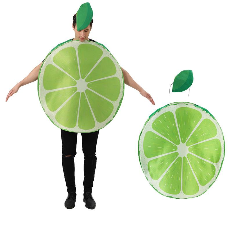 Grünes Zitronen Cosplay Kostüm, Erwachsene