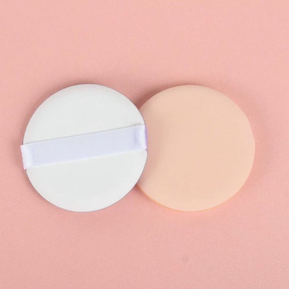 2pcs High Quality Mini Round Air Cushion Puff Dual-Use Lightweight Foundation Sponge Thin Dry Wet Beauty Tool