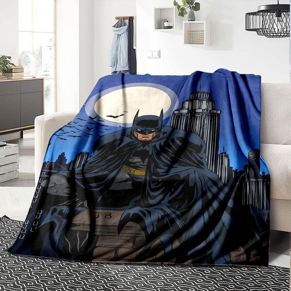 1pc Batman, Moonlight Flannel Blanket Soft Warm Throw for Home, Office, Travel, All-Season Cozy Bedding GiftL1081