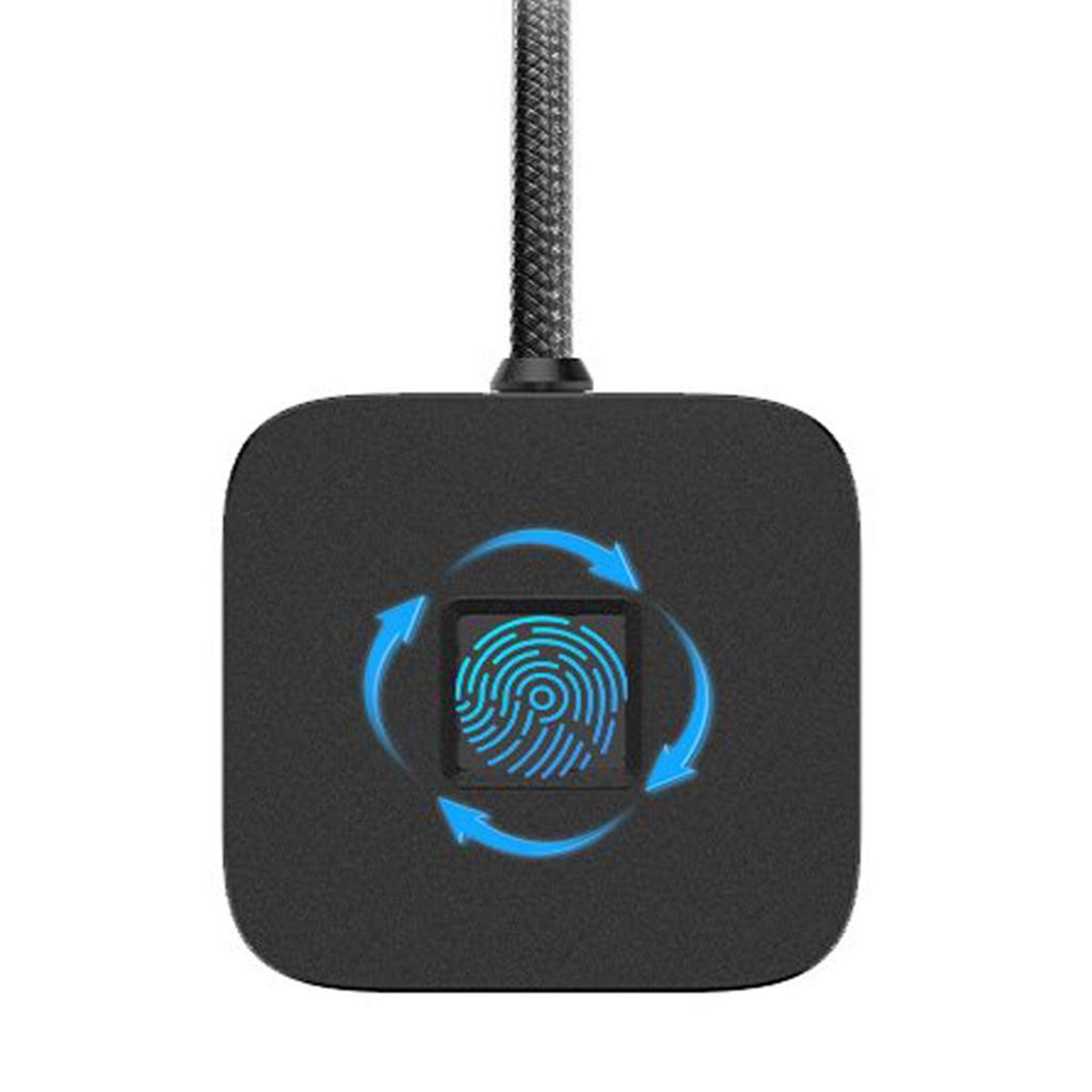 USB Fingerprint Reader for PC 360 Degree Touch Fast Recognition Biometric Fingerprint Scanner Dongle Support for   10 11 Hello
