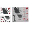 Electrostatic Window Ghost Decal Removable Halloween Bloody Decal  Wall Door