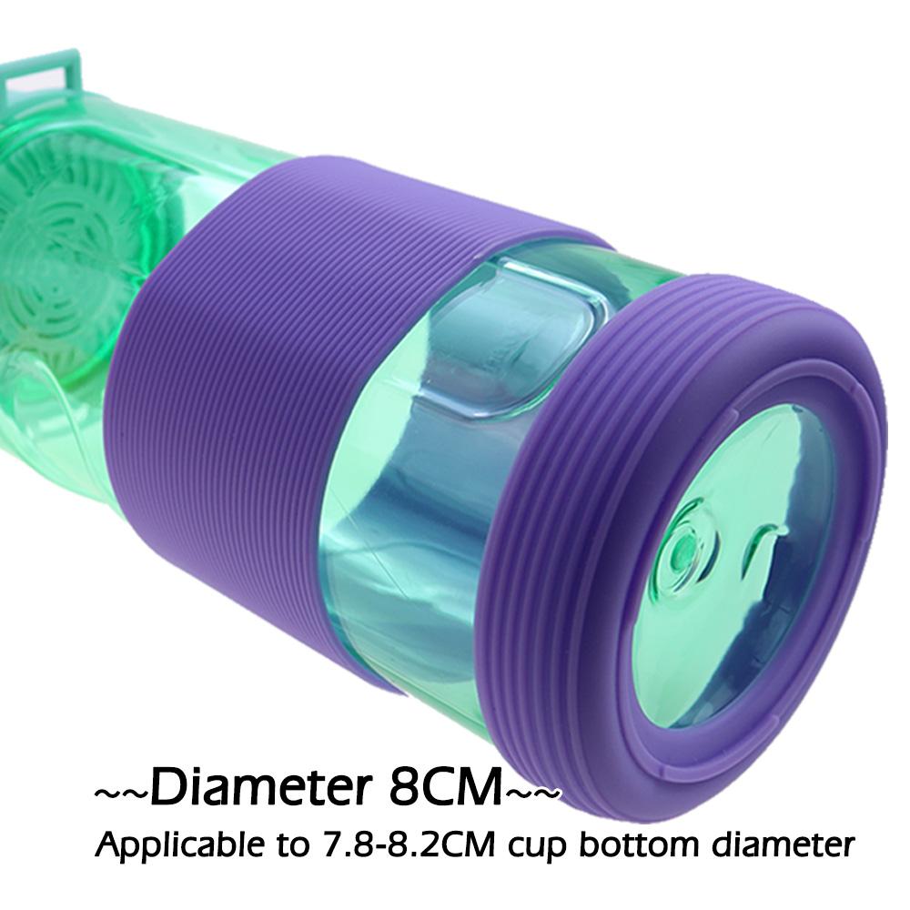 2Pc/Set 8cm 15 Colour Threaded Soft Silicone Cup Sleeve And Bottom Suit Heat Insulated Anti Slip Good Toughnes Odorless Elastic