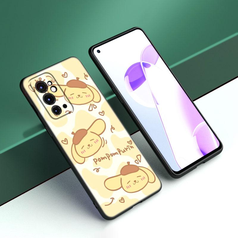 

Милый черный силиконовый чехол Sanrio Pompompurin для OnePlus 9 10 11 12 ACE 2V Pro 9RT 10T 10R Nord CE 2 3 Lite N10 N20 N30 5G OnePlus Nord N10 5G