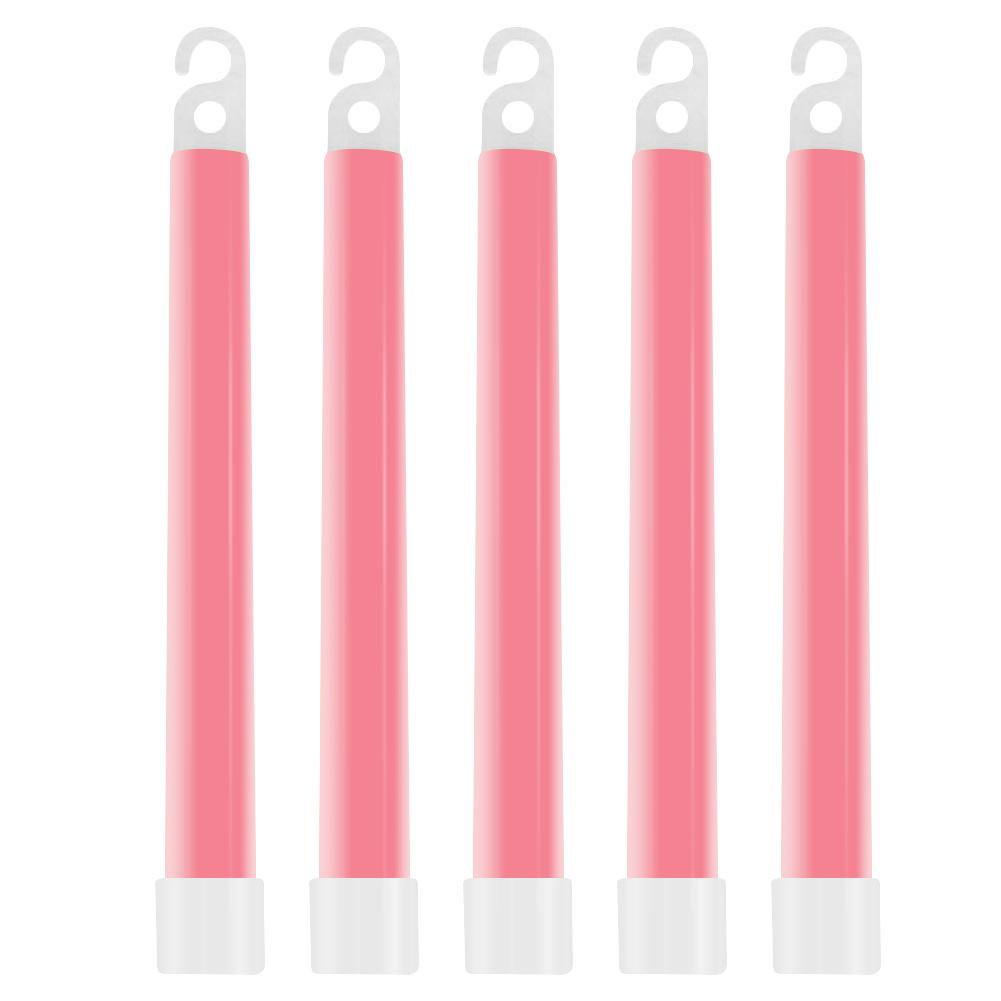 5pcs 6 Inch Glow Light Sticks Waterproof Non-toxic Hiking Camping Equipment Outdoor Emergency Glow Sticks with Hook