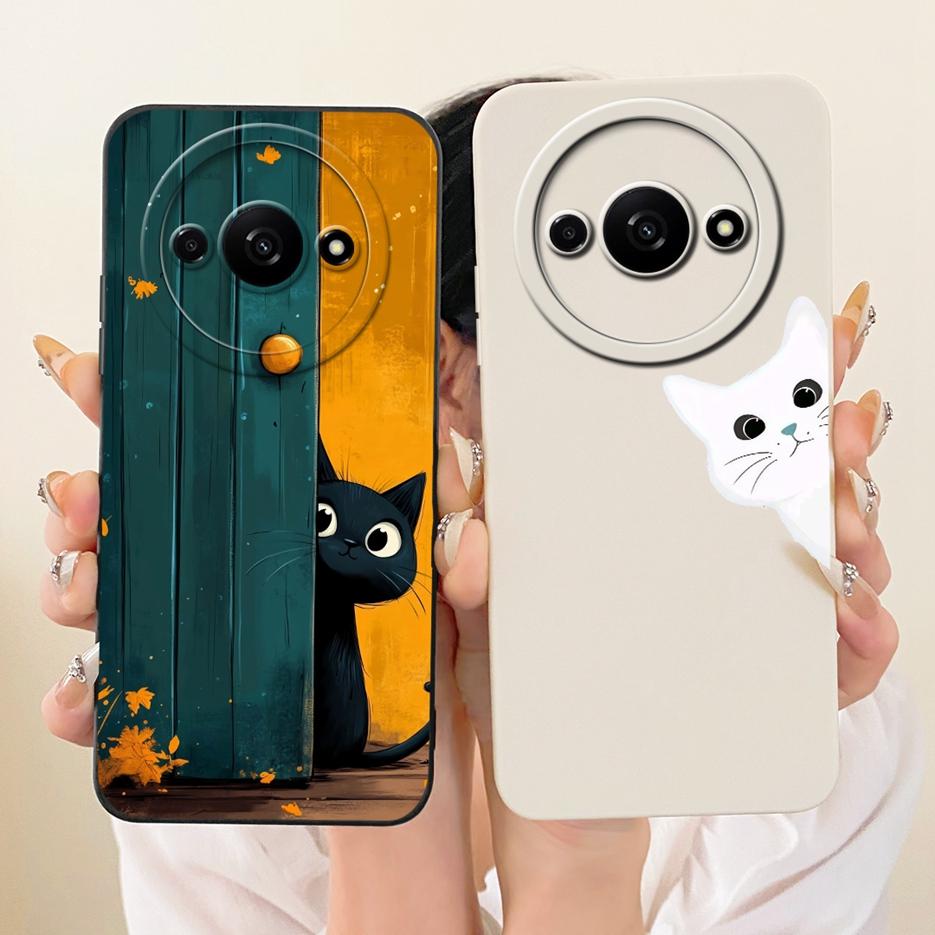 Für Xiaomi Redmi A3 A4 Hülle Redmi A3x Niedliches Kaninchen Cartoon Cover Weiche TPU Handyhülle Für Xiaomi Redmi A3 Pro RedmiA3 RedmiA4 Taschen