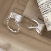 Xiaomi 925 Sterling Silver Rings for Women Couple Minimalist Handmade Simple Hollow Double Layers RingJewelry Gift Prevent Allergy