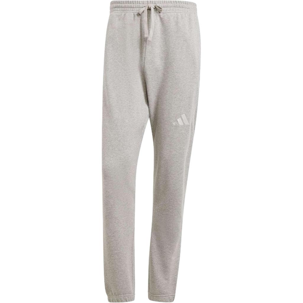 Adidas All Season Regular Tapered Joggers Logo Print Men Joggers Medium-Heather-Gray IY6558
