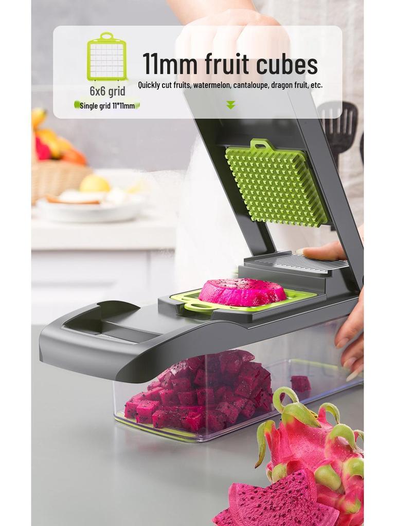 Multi-functional Vegetable Cutter & Potato Peeler Set: Slicer, Shredder, Dicer, Grater, Kitchen Gadget.
