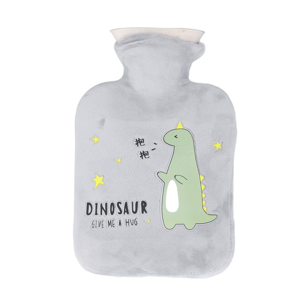 500ml Láhev na horkou vodu Kreslený dinosaurus Zesílená Nepropustná Hřejivá Taška na horkou vodu pro Léčbu