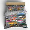 "Vehicle-Themed Decorative Set for Kids" Multiple sizes kid's and adults' bedroom Exquisite 3PC bedding set gift