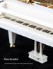 White Ballet Dancing Girl Grand Piano Music Box - Cute Birthday Ornament