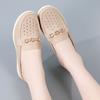Ladies Platform Loafers Casual Elegant Leather Clog Slippers Backless Mules Women Thick Sole Sandals