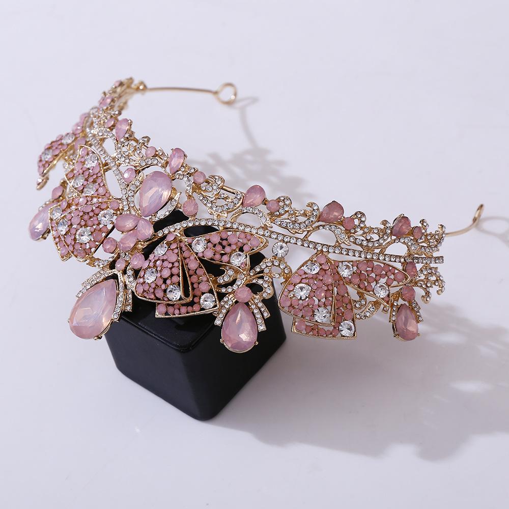 New Crystal Bow Crown Bridal Hair Accessories Premium Crown Birthday Wedding