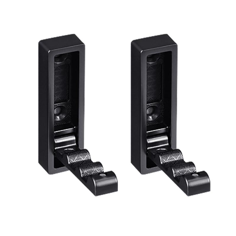 

Pack of 2 Practical Zinc Alloy Foldable Wall Hooks for Organizing Coat Towels and Accessories in High Traffic Area чорний