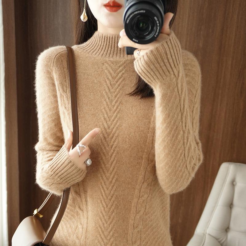 Women Sweater Turtleneck MODERN NEW SAGA Winter Knitted Pullover Autumn Soft Warm Wool Sweaters Knit Top Female Jumper