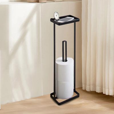 Free Standing Toilet Paper Holder with Non-Slip Reinforced Base Large