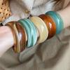 French Geometric Resin Bracelet: Irregular, Retro, Versatile, High-End Fashion Jewelry.