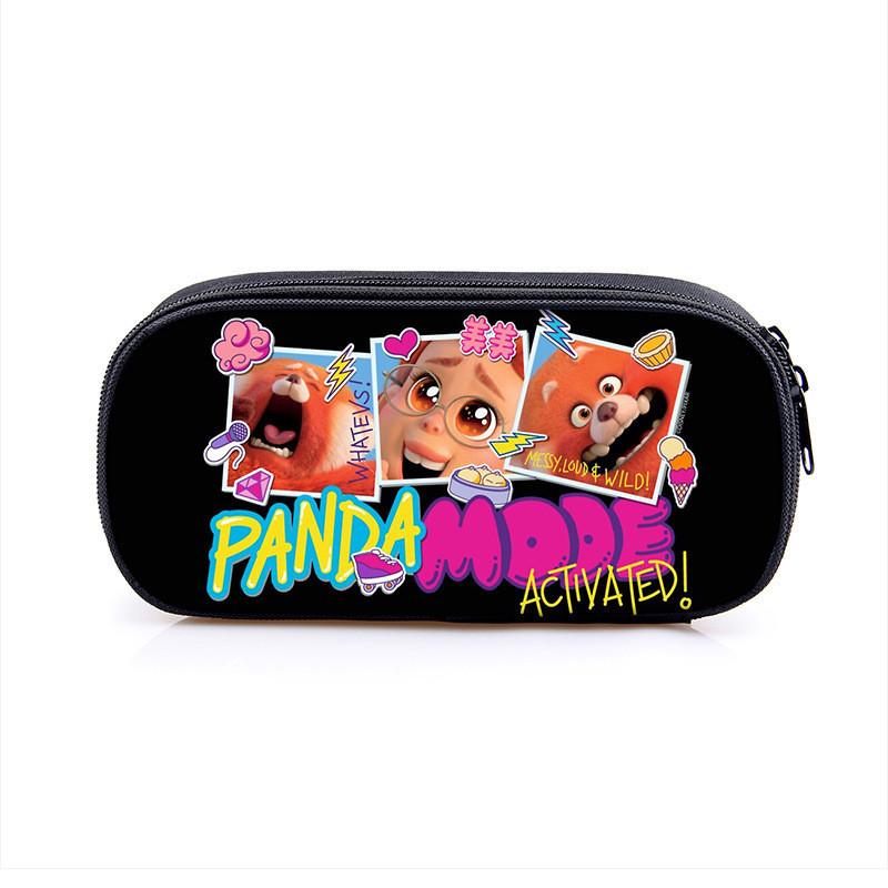 

Turning Red Pencil Case With Nylon Material Compact Storage For Students Number1