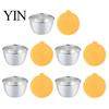 Stackable Sauce Cups for Meal Prep Stainless Steel Cup with Silicone Lid, Reusable Small Portable Salad Dressing Containers Condiment Container,