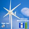 3KW Windkraftanlage Stromgenerator 12V 24V 48V Ausgang 220V 230V 240V Off-Grid-System MPPT Mit MPPT-Ladegerät System Komplettes Kit