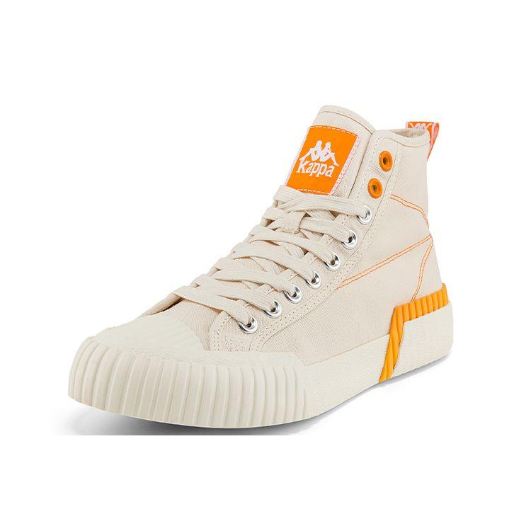 Kappa Casual Deconstructed Breathable High-Top Canvas Shoes Unisex sneakers Egrets-White K0BY5VS03D-024