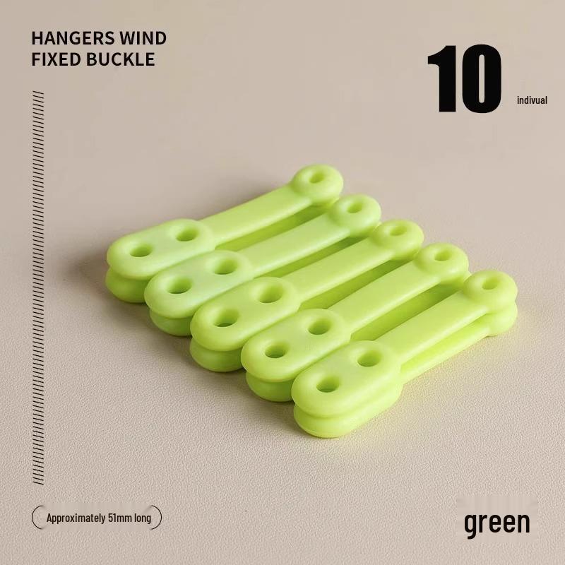 Windproof Silicone Clothes Hanger with Snap-On Clips & Anti-Drop Design