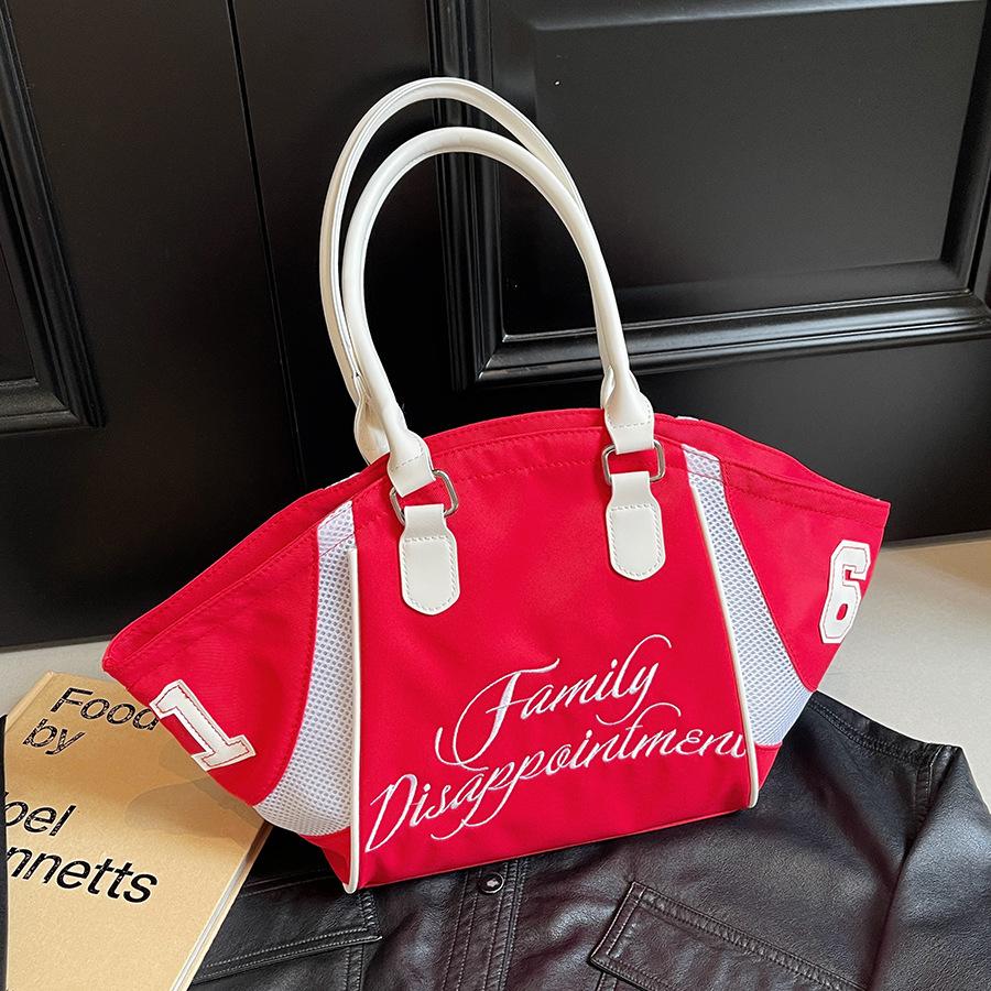 Commuter Large-capacity Bag Women's New Casual Versatile Nylon Cloth Shoulder Messenger Bag Portable Tote Bag